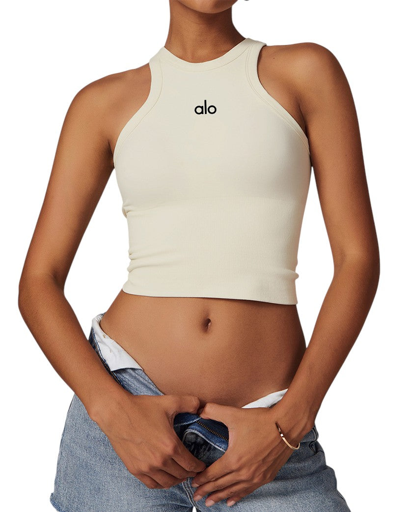 Alo Yoga Tight Fit Tank Cream 77255-CM