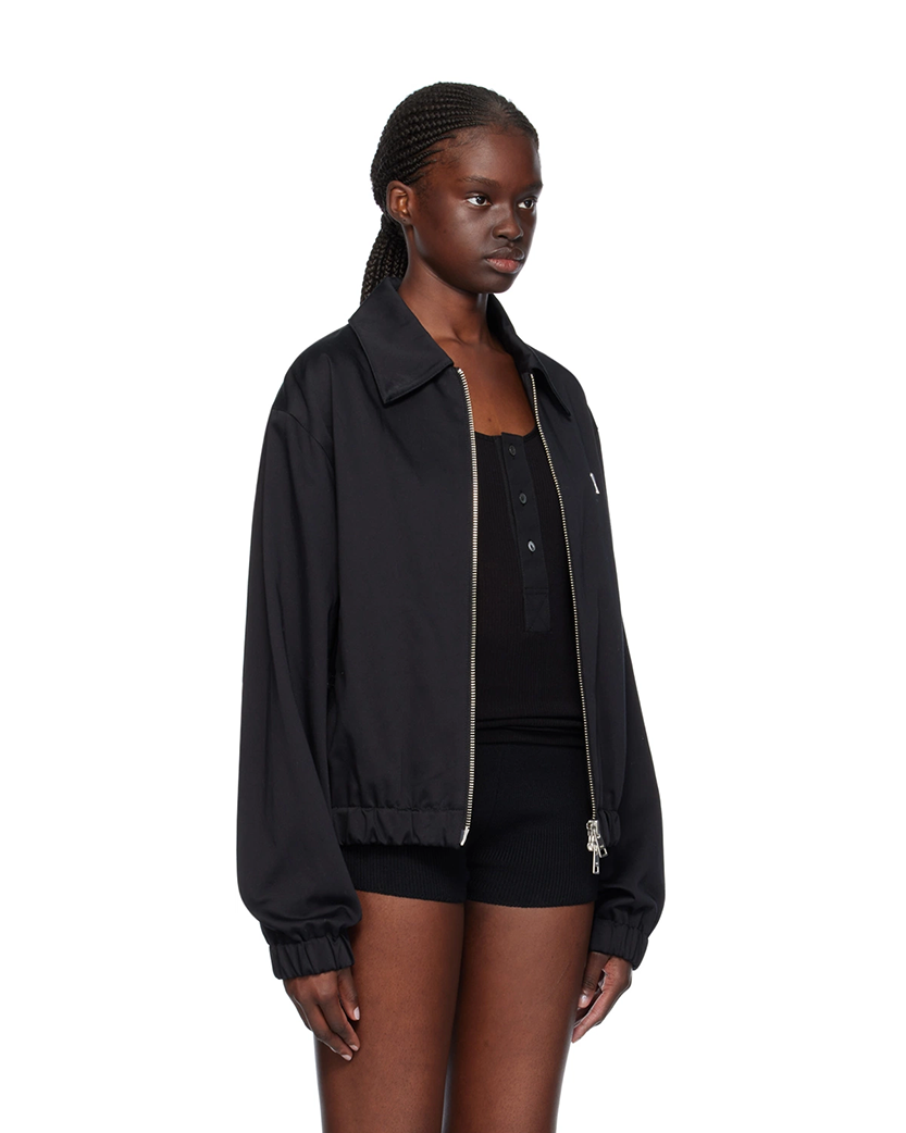 AMI Paris Ami de Coeur Zipped Jacket Black