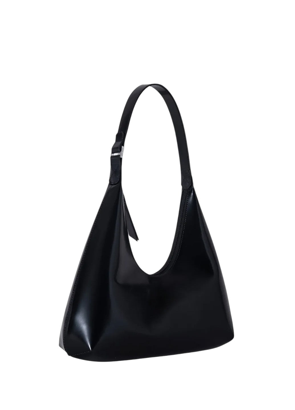By Far Amber Semi Patent Leather Black