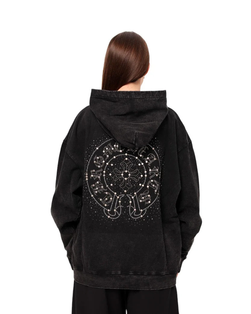 Chrome Hearts Hoodie Washed Black CH110-WBK