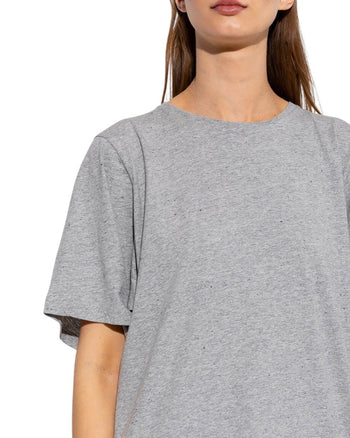 Toteme Oversized Mulberry Silk Tee Steel
