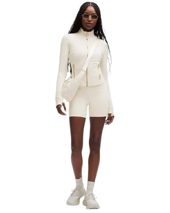 Lululemon Define Cropped Jacket Nulu White/Gold