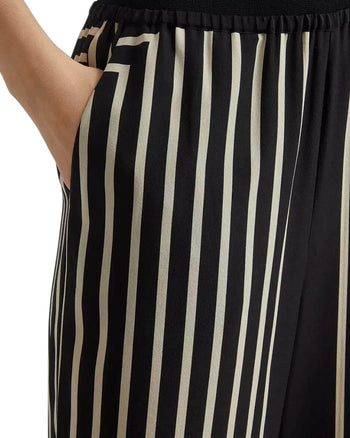 Toteme Monogram Silk Slacks Black
