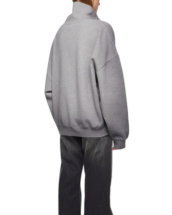 Acne Studios Oversized Turtleneck Sweatshirt Grey