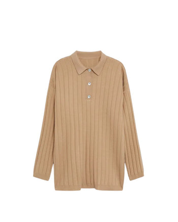 Toteme Bonifacio oversized ribbed merino wool sweater