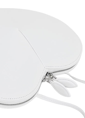 Alaia Le Coeur Bag in Calfskin Optical White