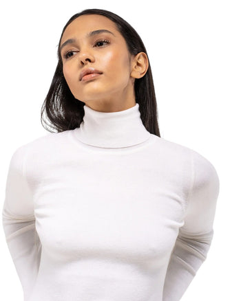 Toteme Knit Long Sleeve Turtleneck Cream