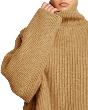 Toteme Wool-blend Rib Knit Camel