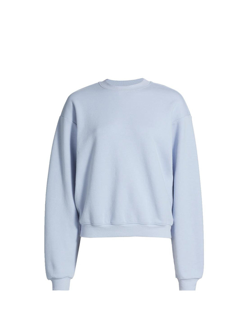 Skims Cotton Fleece Classic Sweatshirt Blue