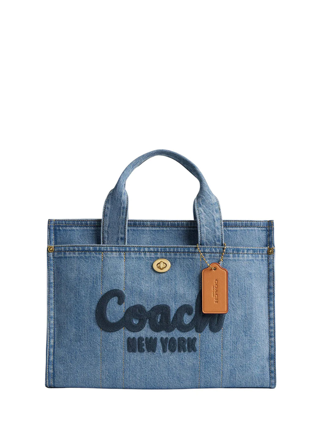 Coach Cargo Tote Bag 34 Denim
