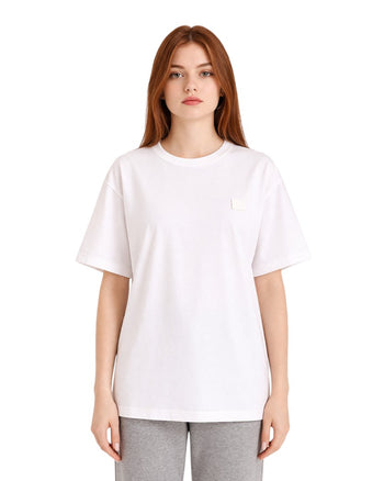Acne Studios T-Shirt With Ellison Face Patch White