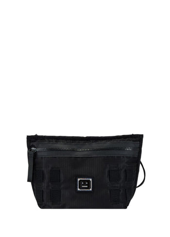 Acne Studios Logo plate belt bag Black