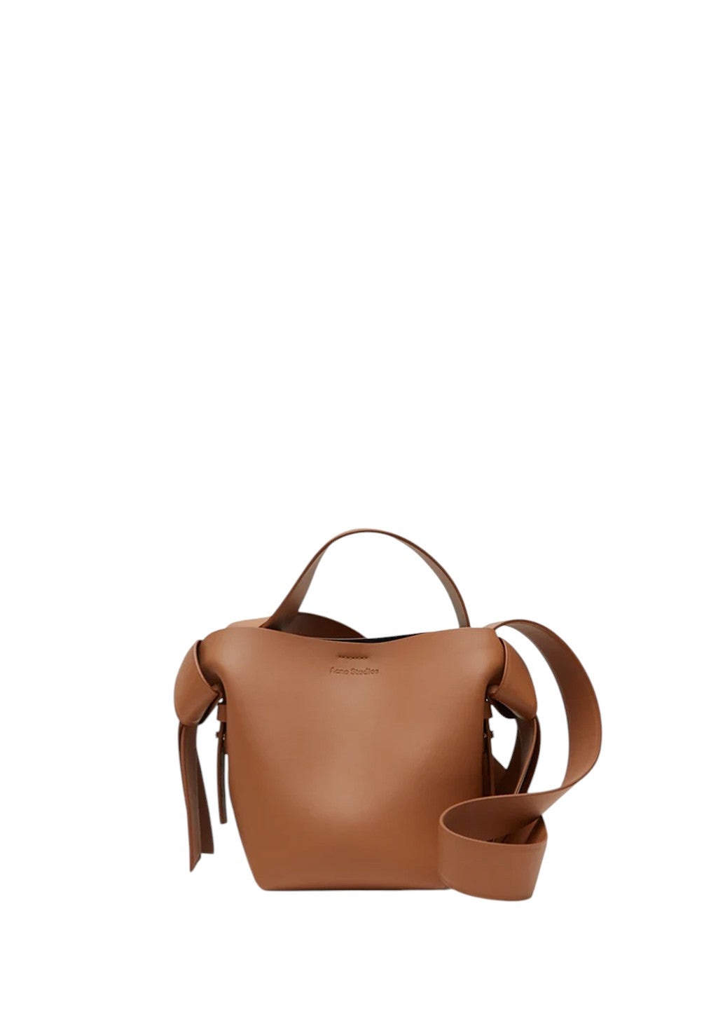 Acne Studios Musubi Micro leather shoulder bag Brown