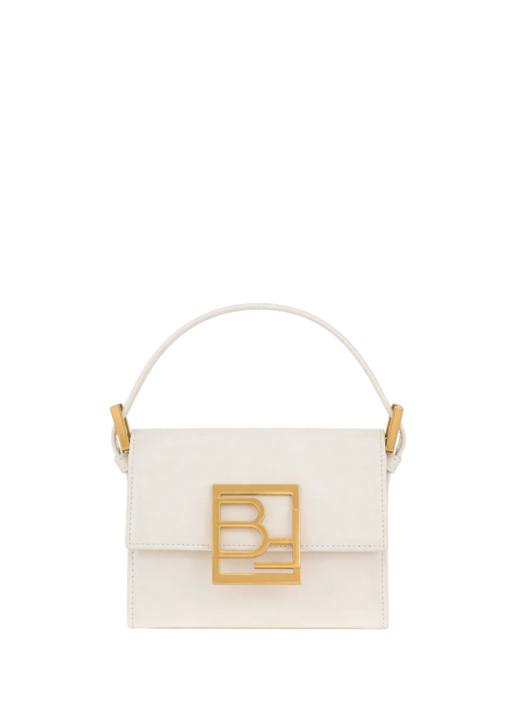 By Far Fran Semi Patent Leather White