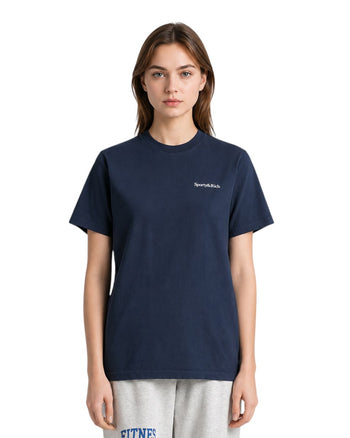 Sporty & Rich Health Is Wealth T-Shirt Navy