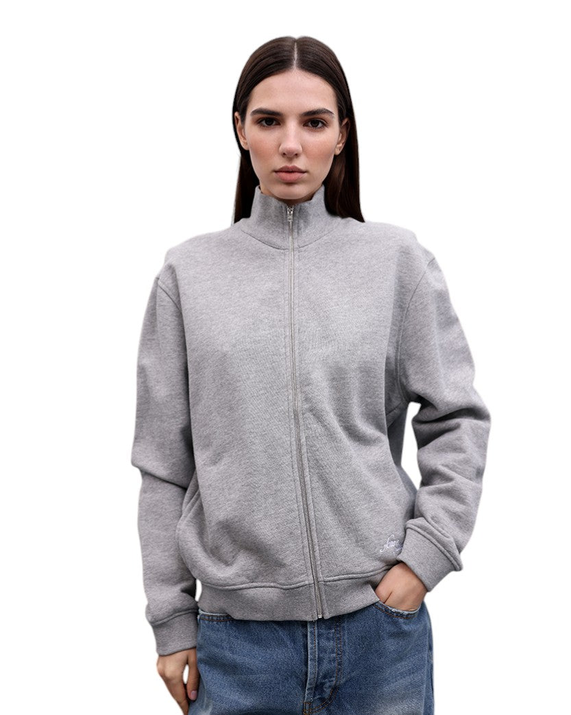 Acne Studios Zip-Up Sweatshirt Grey