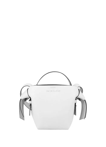 Acne Studios Musubi Small leather shoulder bag White