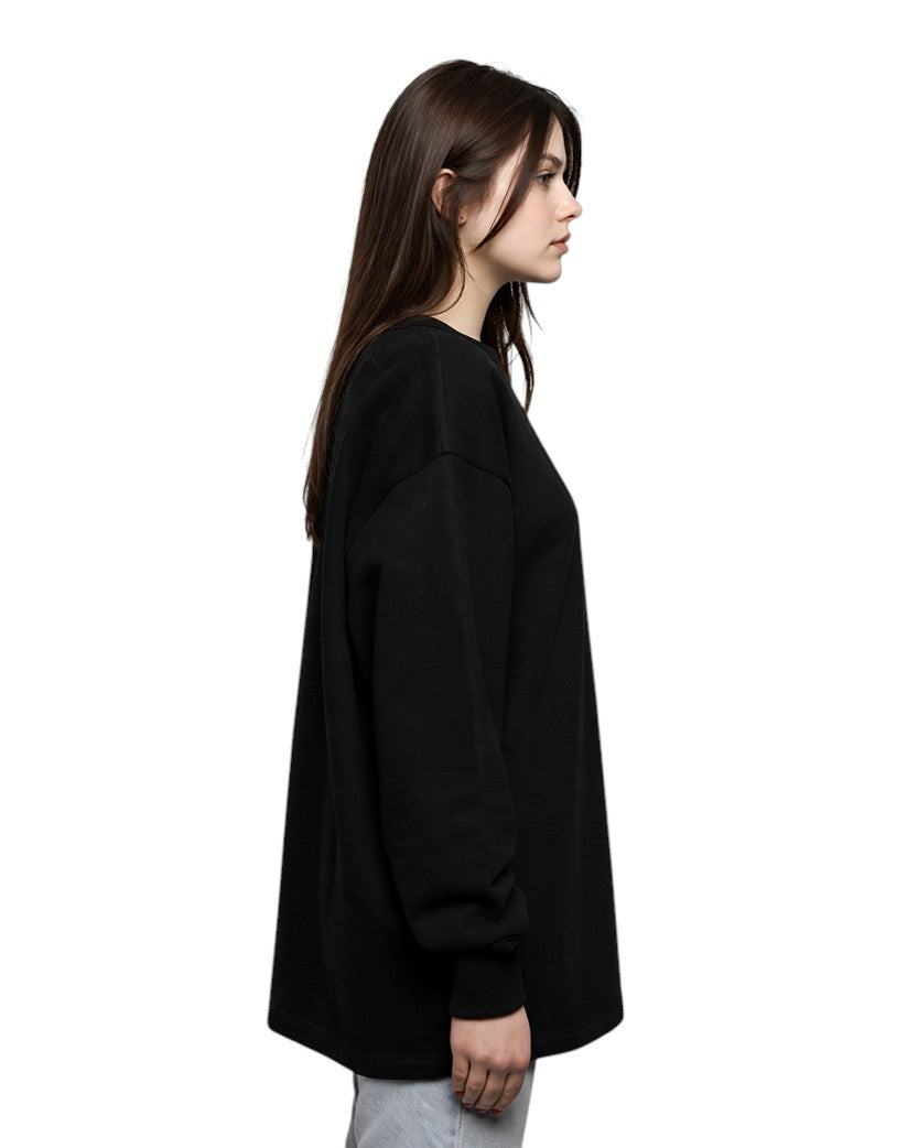 Acne Studios Reverse Fin Stamp Logo Sweatshirt Black