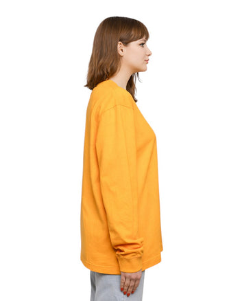 Acne Studios Erwin Long Sleeve Stamp Tee Orange