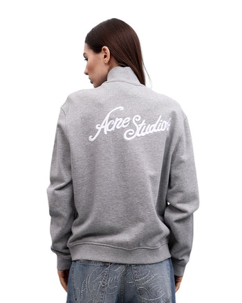 Acne Studios Zip-Up Sweatshirt Grey