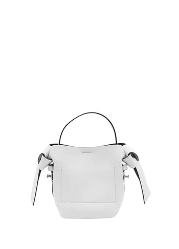 Acne Studios Musubi Small leather shoulder bag White