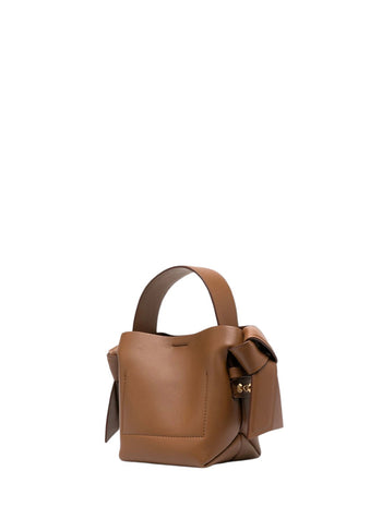 Acne Studios Musubi Micro leather shoulder bag Brown