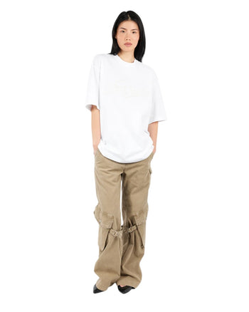 Acne Studios Exford Tourist Logo T-Shirt Optic White