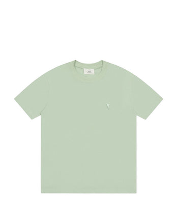 AMI Paris Ami De Coeur Tonal Small Heart T-Shirt Light Green