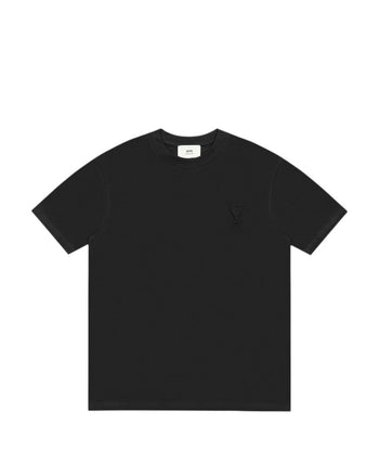 AMI Paris Ami De Coeur Embossed Heart T-Shirt Black