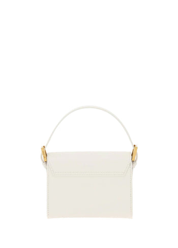 By Far Fran Semi Patent Leather White
