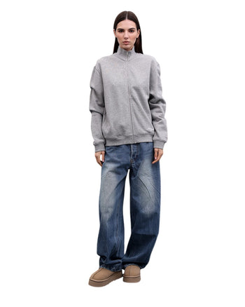 Acne Studios Zip-Up Sweatshirt Grey