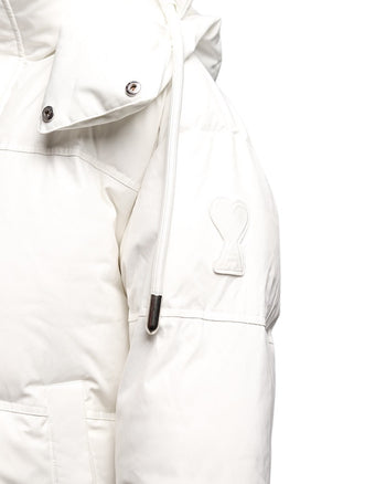 AMI Paris Ami de Coeur-Patch Padded Jacket White