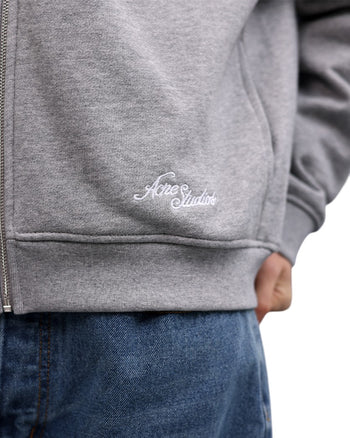 Acne Studios Zip-Up Sweatshirt Grey