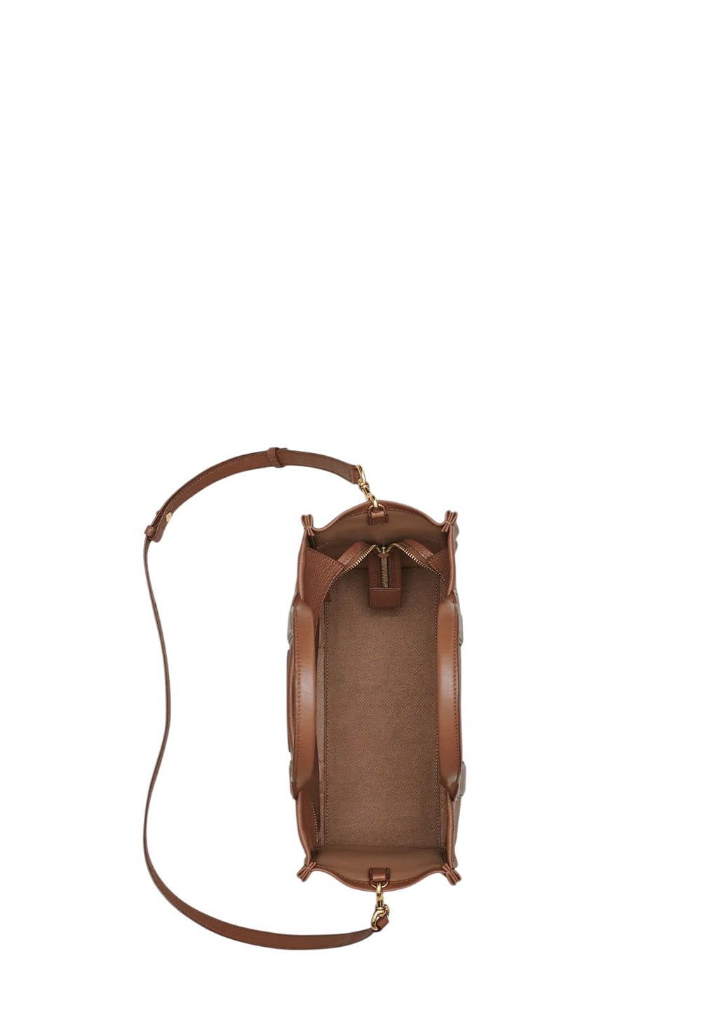 Сумка Marc Jacobs Leather Small Tote Bag Brown — SSTORIES