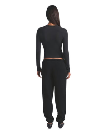 Skims Cotton Fleece Jogger Pant Black