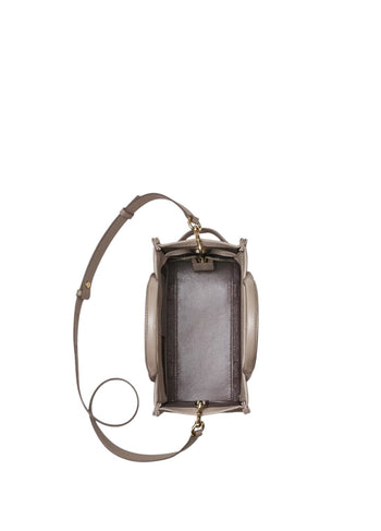 Marc Jacobs Leather Mini Tote Bag Grey