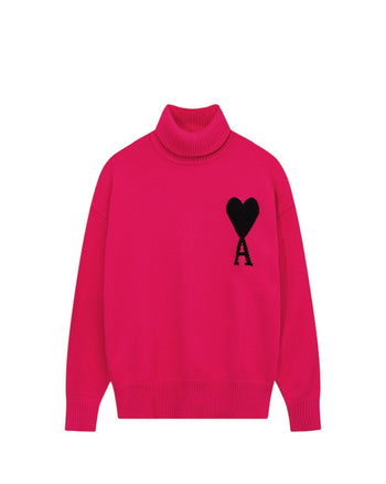 AMI Paris Ami de Coeur jumper Fuchsia