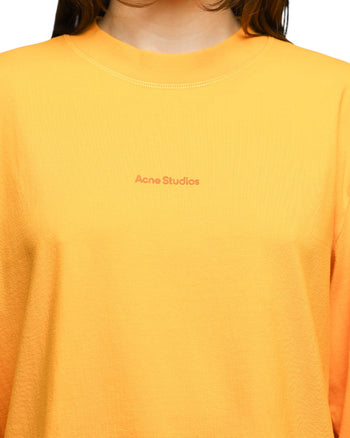 Acne Studios Erwin Long Sleeve Stamp Tee Orange