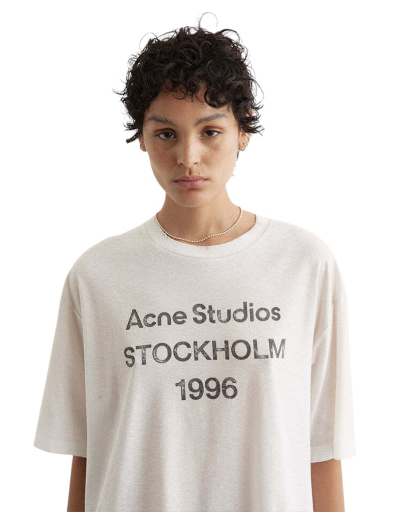 Футболка Acne Studios Exford 1996 T-Shirt White | SSTORIES