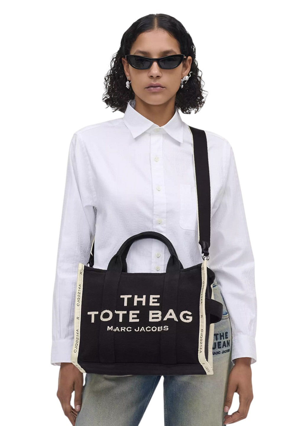 Сумка Marc Jacobs Jacquard Small Tote Bag Black — SSTORIES