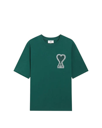 AMI Paris Exclusive Ami De Coeur T-Shirt Green