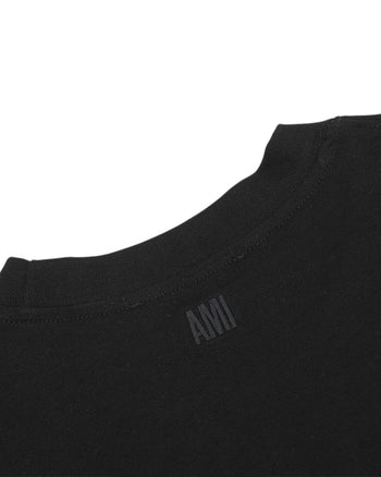 AMI Paris Ami De Coeur Embossed Heart T-Shirt Black