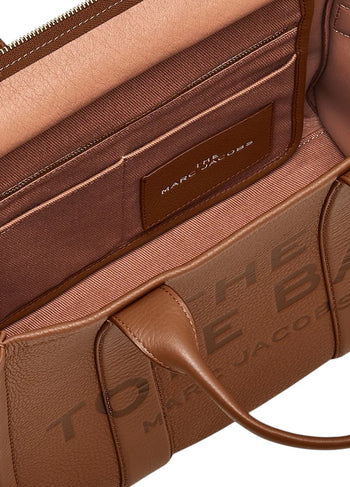 Marc Jacobs Leather Small Tote Bag Brown