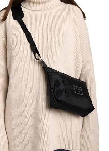 Acne Studios Logo plate belt bag Black