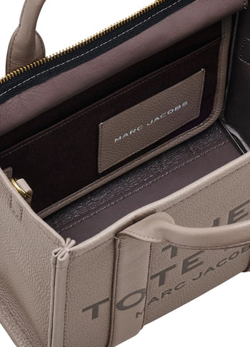 Marc Jacobs Leather Mini Tote Bag Grey