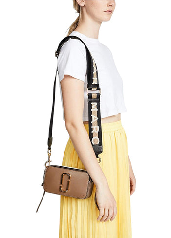 Marc Jacobs The Snapshot Logo Strap French Grey Multi
