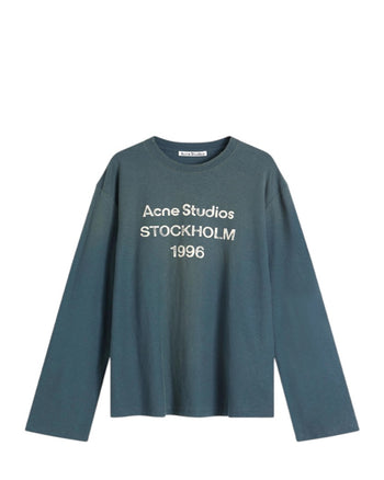 Acne Studios Stamp Logo Long Sleeve Deep Blue