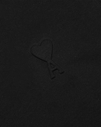 AMI Paris Ami De Coeur Embossed Heart T-Shirt Black