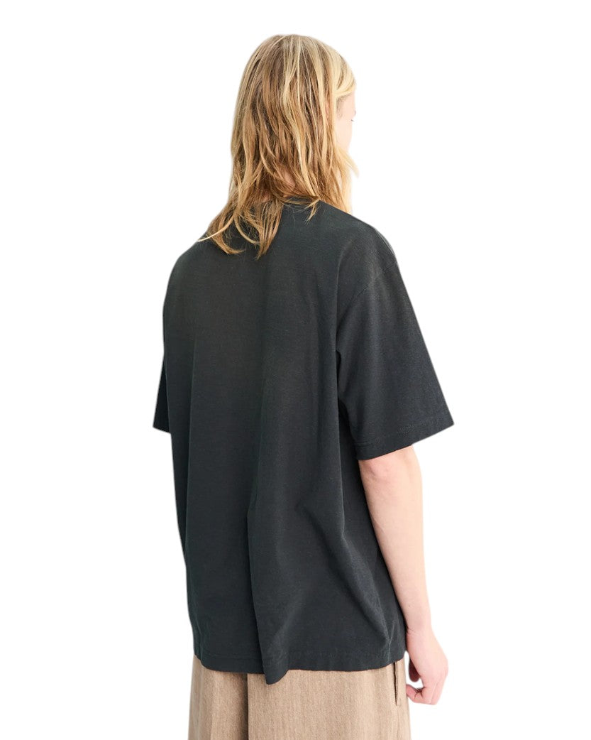 Acne Studios Exford Logo Pocket T-Shirt Faded Black