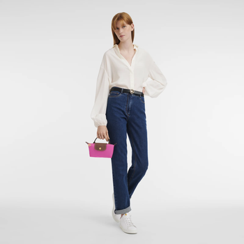 Longchamp Le Pliage Original Pouch With Handle Candy